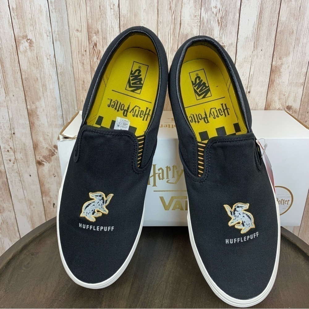 Vans x Harry Potter Huffle Puff Classic Slip on Sneakers Size 13 Men
